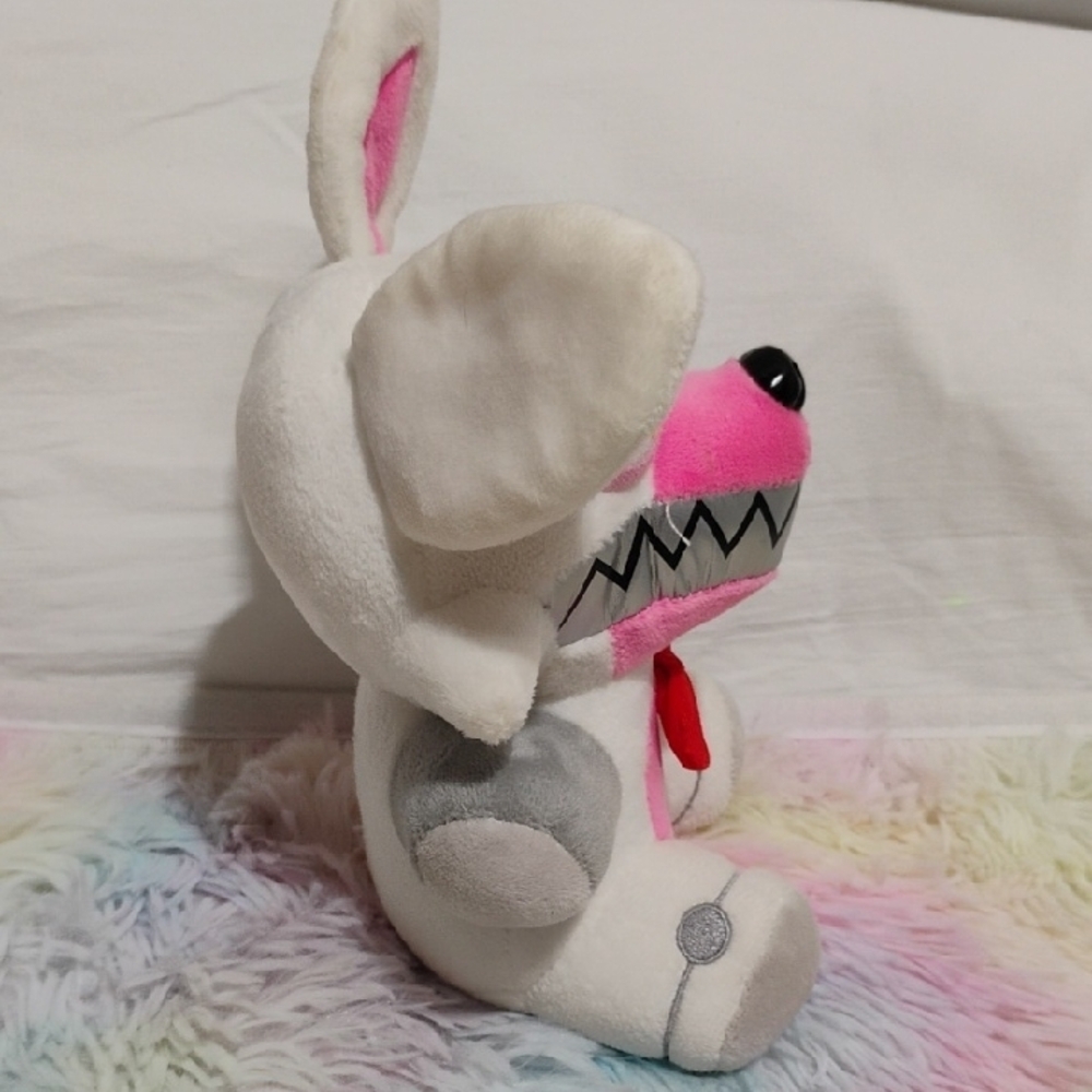 Five Nights At Freddy's Funka Plush 8" Pink & White Plush Toy W Red Bow - Picture 12 of 14